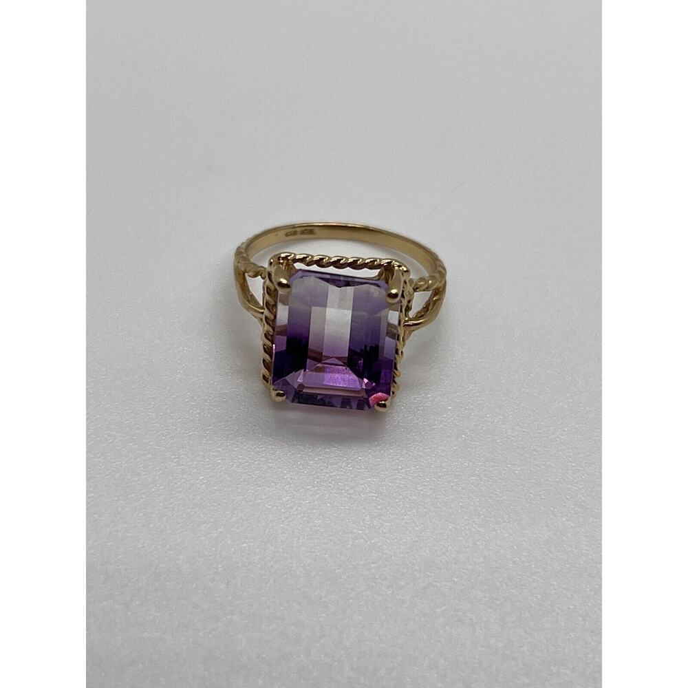 10K Yellow Gold Ametrine Ring Size 5.5